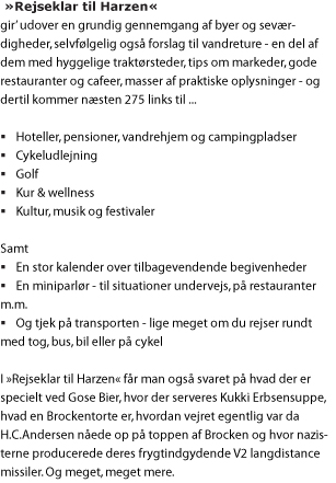 Rejseklar til Harzen, 2. udgave,  beskrivelse